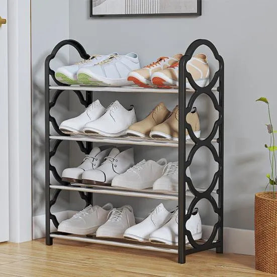 Shoe Rack | Foldable X Shape Shoe Organizer | Multi-Layer Space Saving Shoe Storage Stand | Durable Plastic & Metal Shoe Shelf | Portable Shoe Rack for Home, Bedroom & Entryway – Strong & Stylish Design