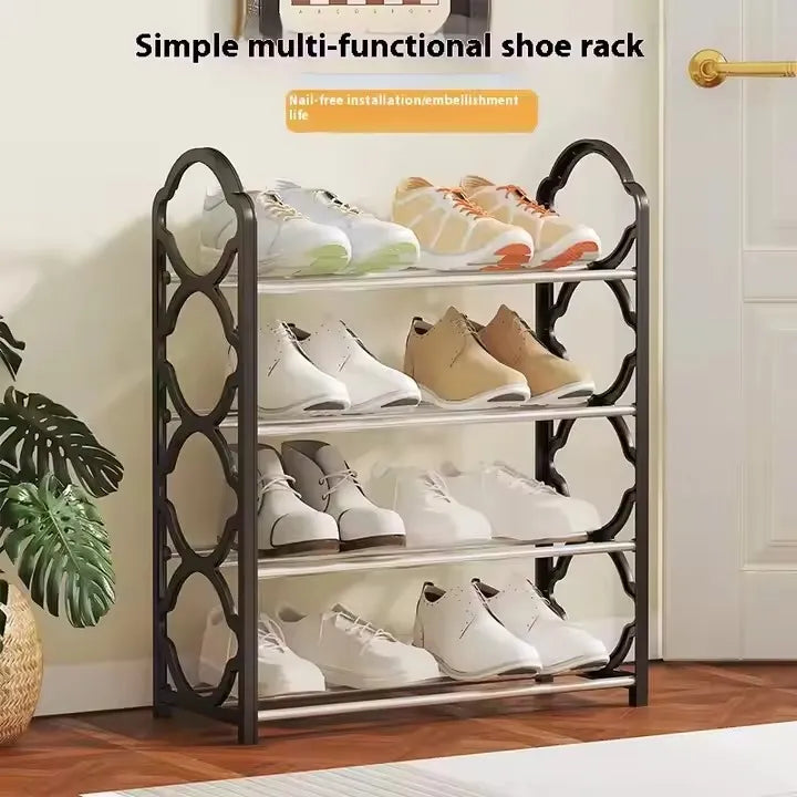 Shoe Rack | Foldable X Shape Shoe Organizer | Multi-Layer Space Saving Shoe Storage Stand | Durable Plastic & Metal Shoe Shelf | Portable Shoe Rack for Home, Bedroom & Entryway – Strong & Stylish Design