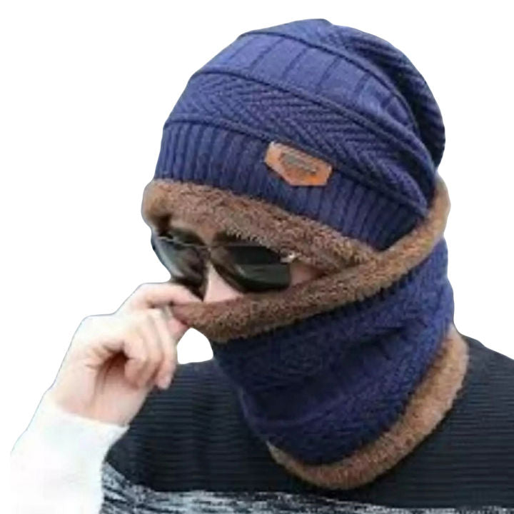 2 Piece Beanie Cap + Neck Warmer/Hat & Warmer Winter Beanie Cap Neck Warmer Beanie Full Set/Topi Hat Cap Neck Warmer Muffler Beanie Cap Neck Warmer Beanie Full Set-2 Piece Cap + NeckWarmer/Hat & Warmer/Topi Hat Cap Neck Warmer Muffler