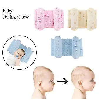 Adjustable Baby Head Shaping Pillow - Anti Flat Head & Anti-Roll Cushion for Newborns 0–12 Months