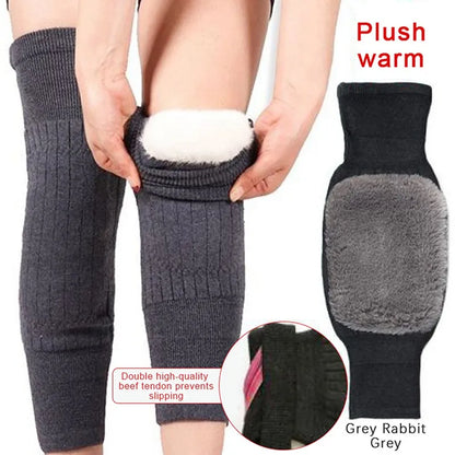 Knee Warmers for Men and Women - Thermal Fleece Leg Warmers for Knee Pain Relief and Winter Support