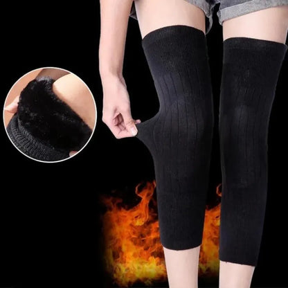 Knee Warmers for Men and Women - Thermal Fleece Leg Warmers for Knee Pain Relief and Winter Support