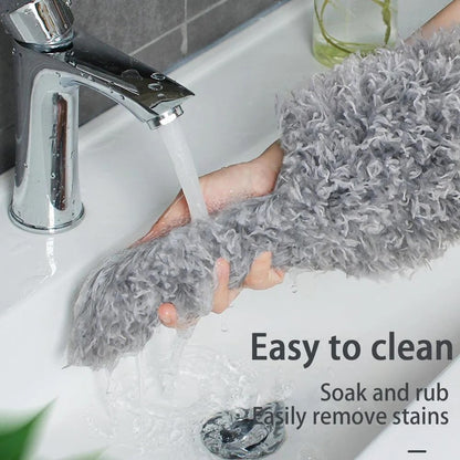 Extra-Long Handle Microfiber Duster – 2m Extendable, Washable Chenille Head for Home & Car Cleaning