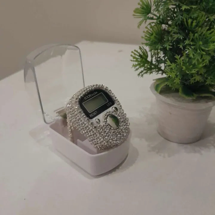 Fancy Digital Counter Tasbeeh – Portable Digital Islamic Tasbeeh Counter | Finger Counter for Zikr, Namaz & Prayer Beads | Electronic Muslim Tasbeeh Gift for Men & Women