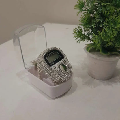 Fancy Digital Counter Tasbeeh – Portable Digital Islamic Tasbeeh Counter | Finger Counter for Zikr, Namaz & Prayer Beads | Electronic Muslim Tasbeeh Gift for Men & Women